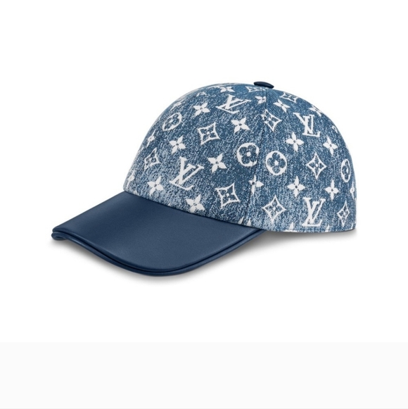 Louis Vuitton Jacquard Denim Cap -Adjustable Straps - Picture 1 of 9